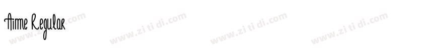 Aime Regular字体转换